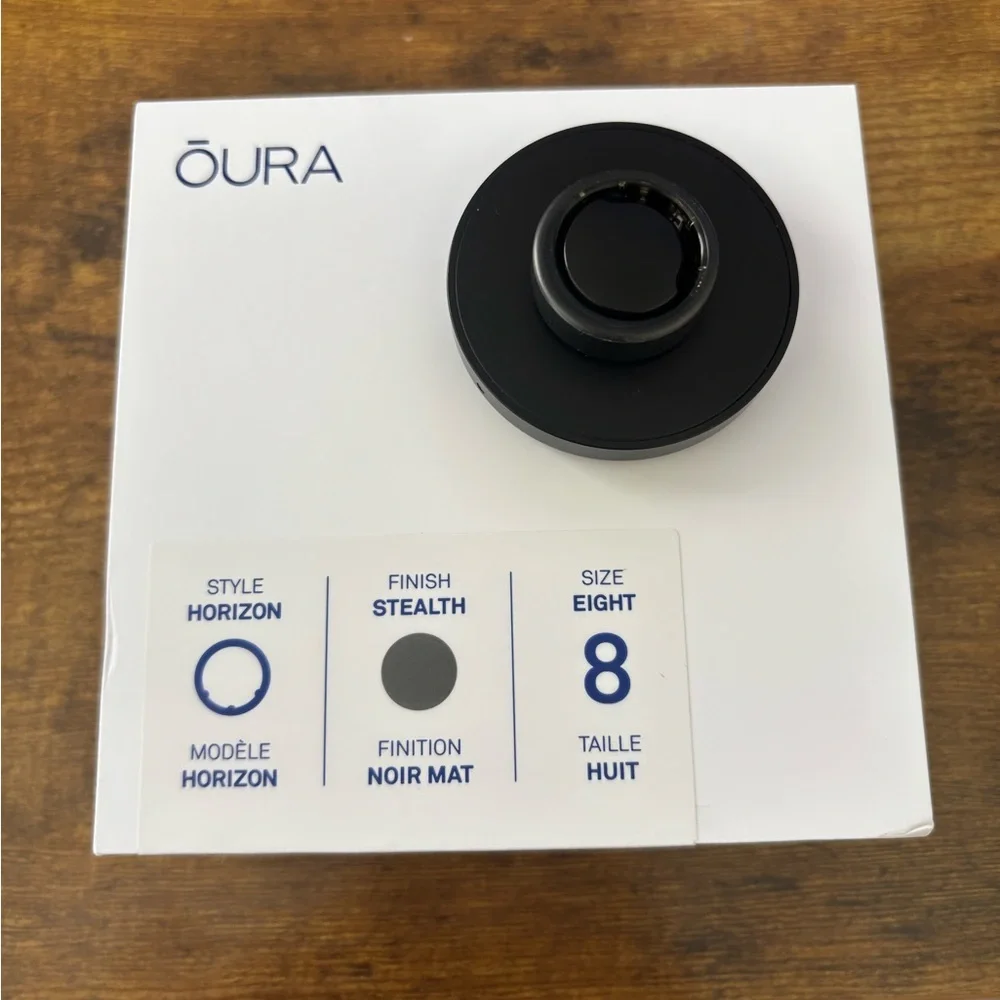 Oura Ring Horizon Gen 3 (Stealth) - Size 8